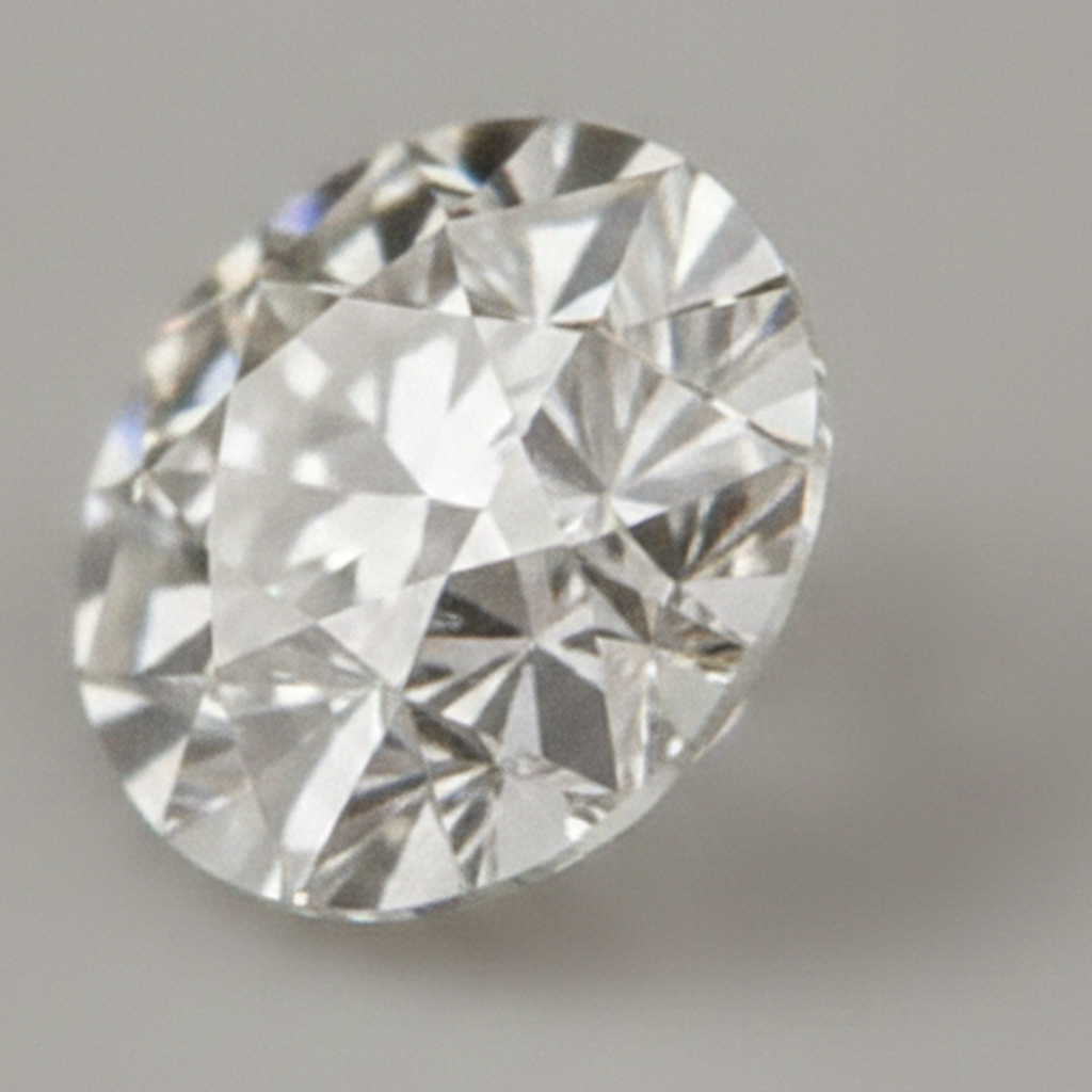 Natural F VS1 1.5 Carat Round Earth Mined Loose Diamond Old European Cut Natural