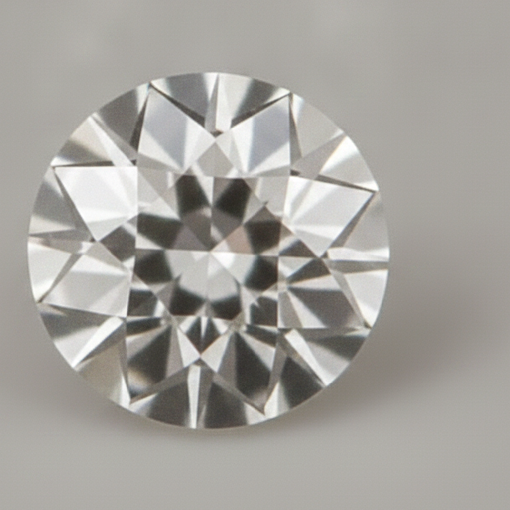 Natural F VS1 1.5 Carat Round Earth Mined Loose Diamond Old European Cut Natural
