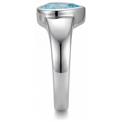 Dazzling Neon Paraiba Gemstone Ring 1 ct – profile view