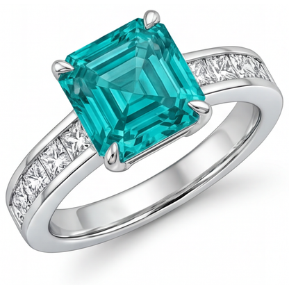 Refined Halo Ring 3 ct – main view