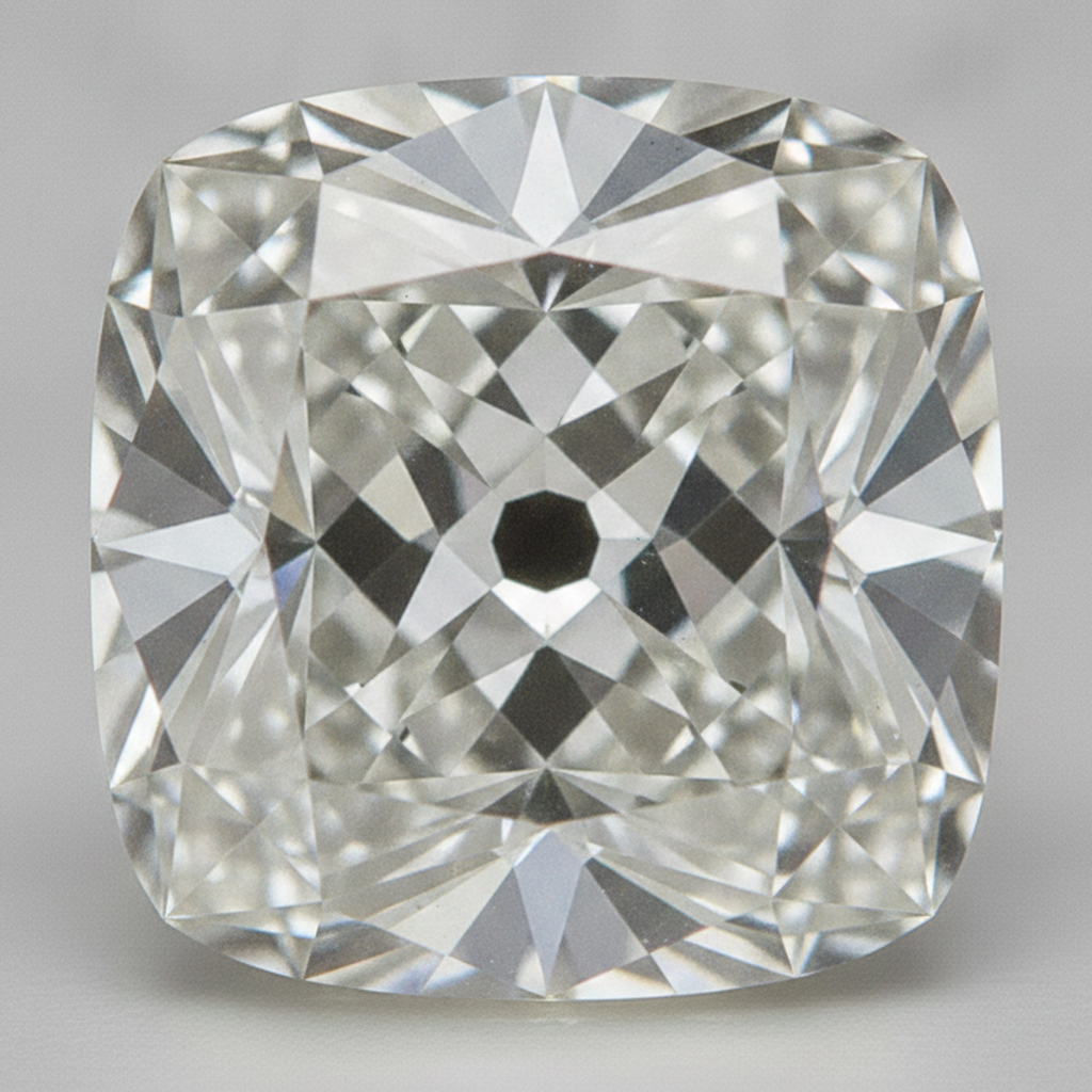 Old Miner Cushion Cut Genuine 6 Carat Real Loose Diamond F VS1