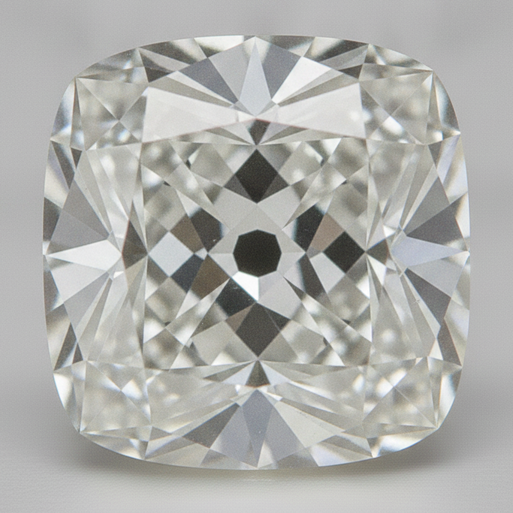 Old Miner Cushion Cut Genuine 6 Carat Real Loose Diamond F VS1