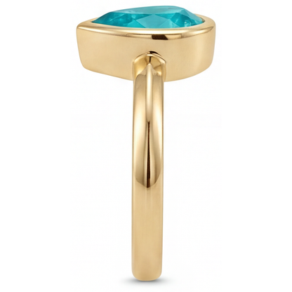 Elegant Gemstone Ring 1.25 ct – top view