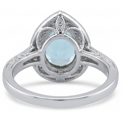 Brilliant Halo Ring 1.75 ct – detail view