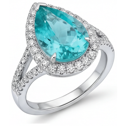 Exquisite Halo Setting Ring 5.25 ct – angle view