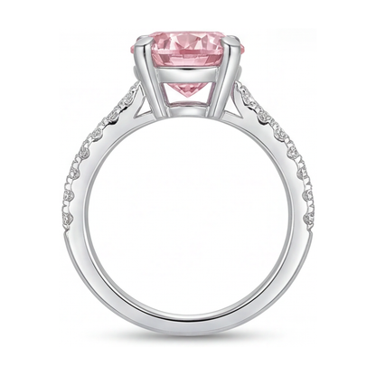 Pink Diamond Anniversary Ring 1.66 Carat Round
