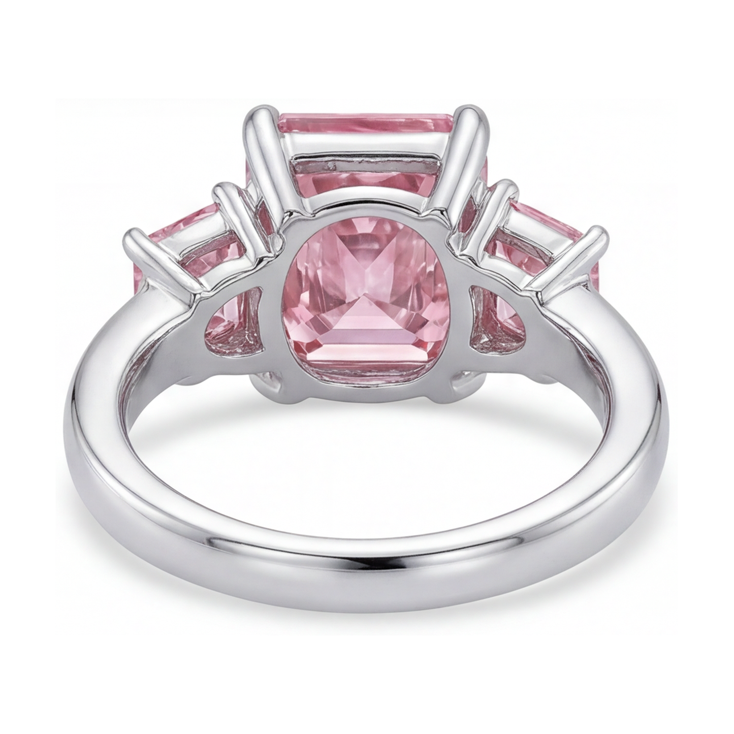 Pink Diamond Anniversary Ring 4.9 Carat Radiant