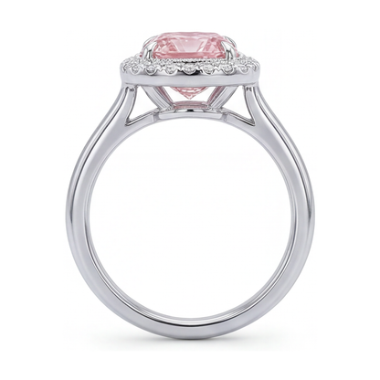 Pink Diamond Engagement Ring 1.21 Carat Cushion