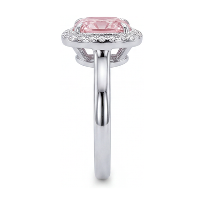 Pink Diamond Engagement Ring 1.21 Carat Cushion