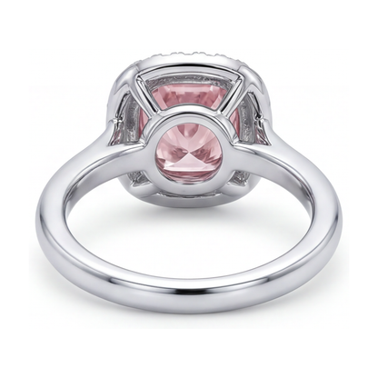 Pink Diamond Engagement Ring 1.21 Carat Cushion