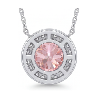Pink Diamond Necklace 2.4 Carat Round