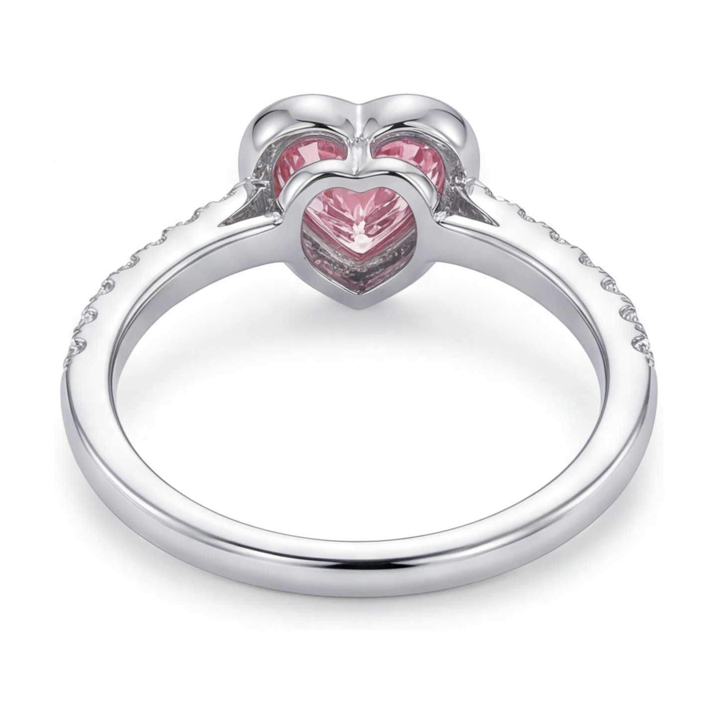 Pink Diamond Ring 2.35 Carat Heart
