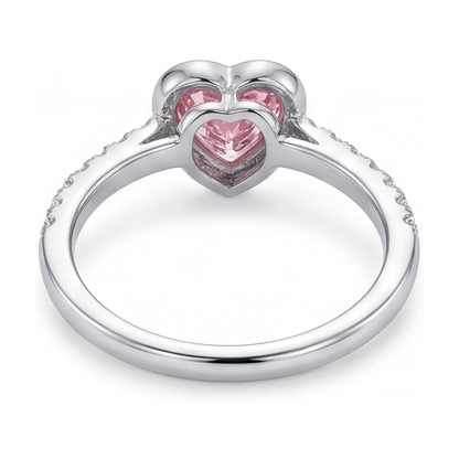 Pink Diamond Ring 2.35 Carat Heart