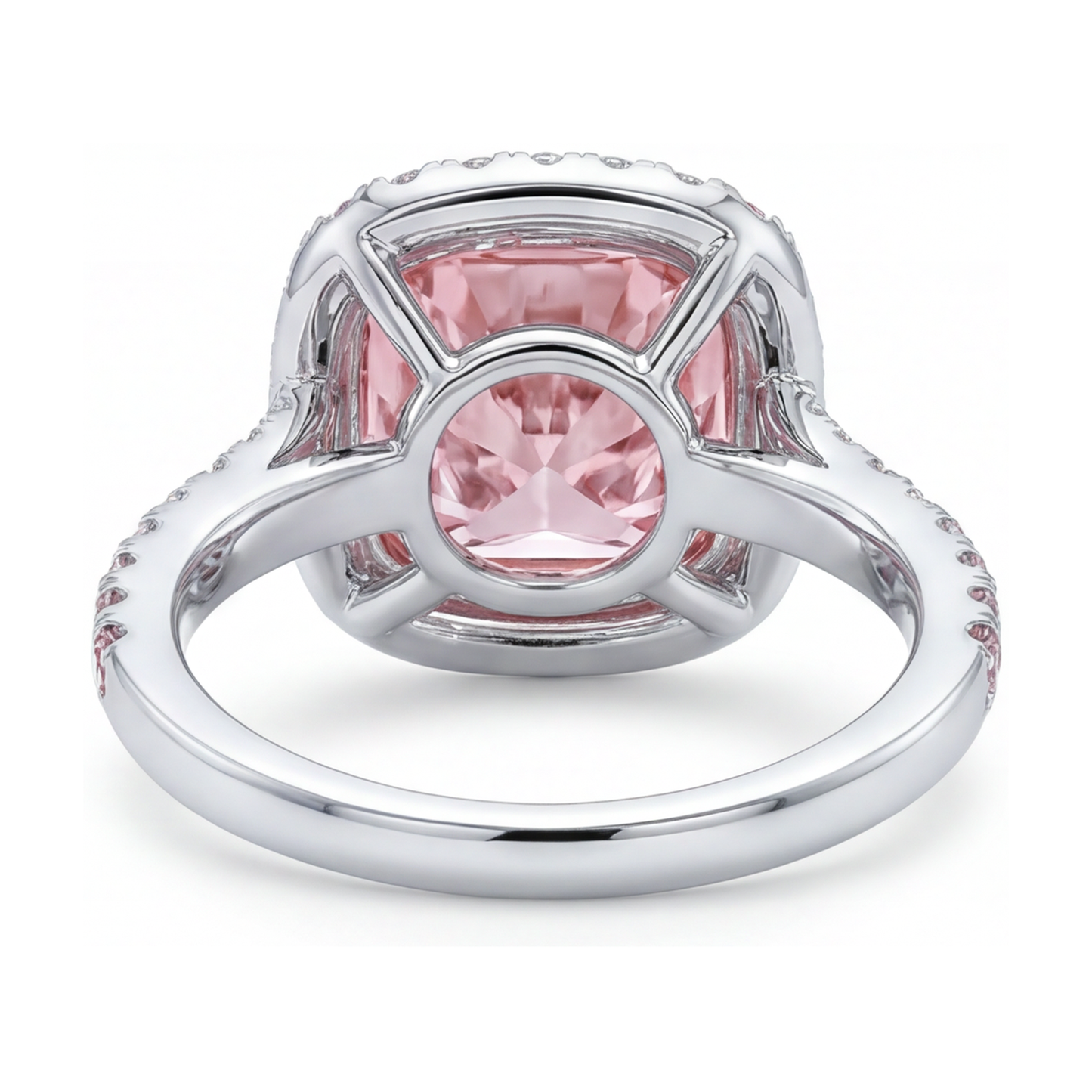 Pink Diamond Ring 4.5 Carat Cushion