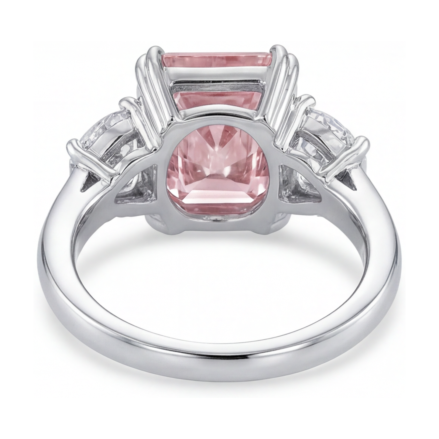 Pink Diamond Ring 4.5 Carat Radiant