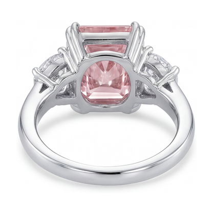 Pink Diamond Ring 4.5 Carat Radiant
