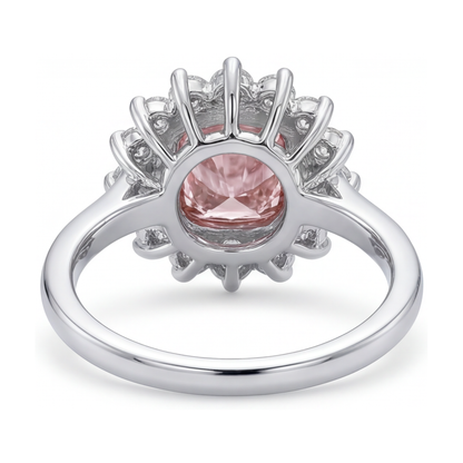 Pink Diamond Ring 4 Carat Cushion