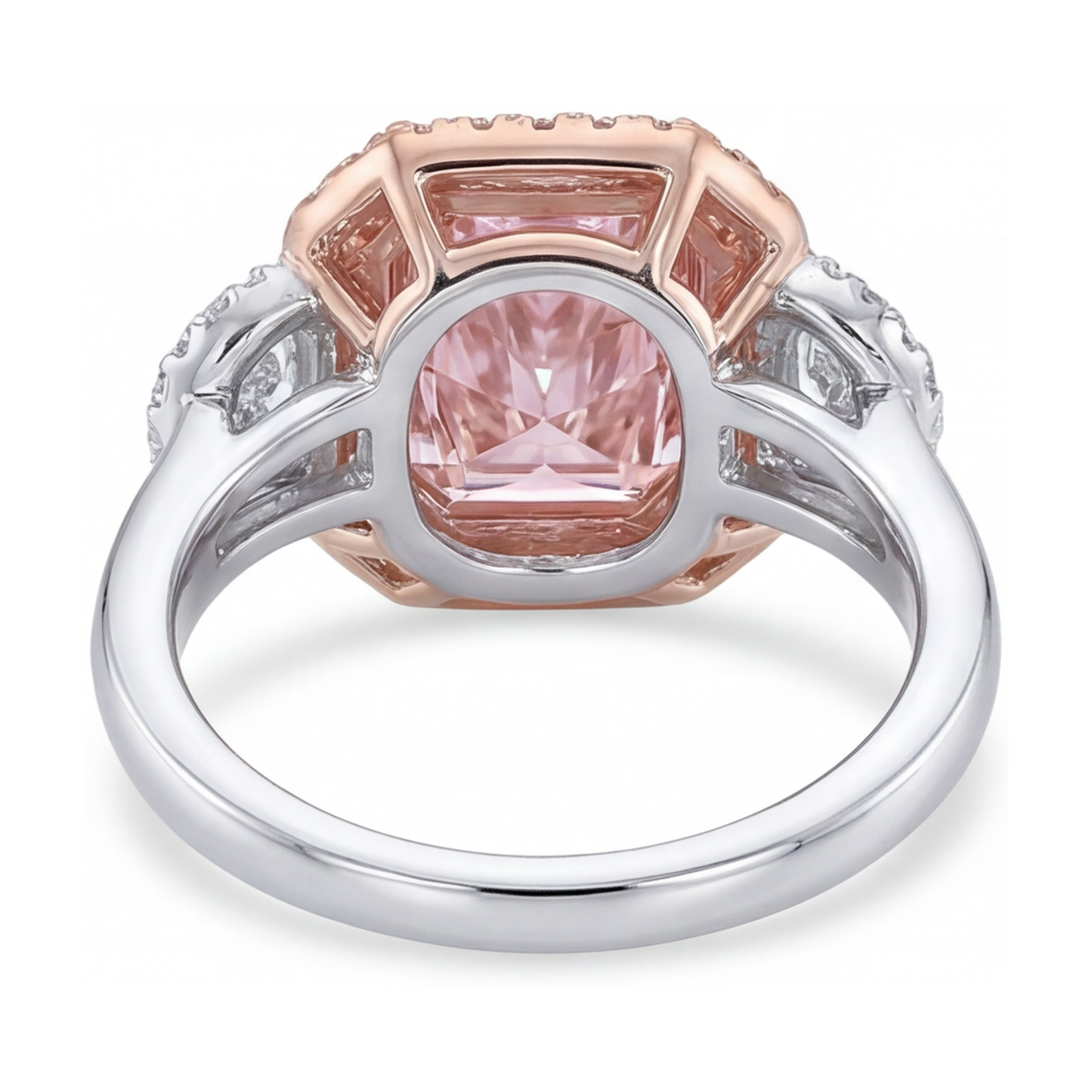 Pink Diamond Ring 5.1 Carat Radiant