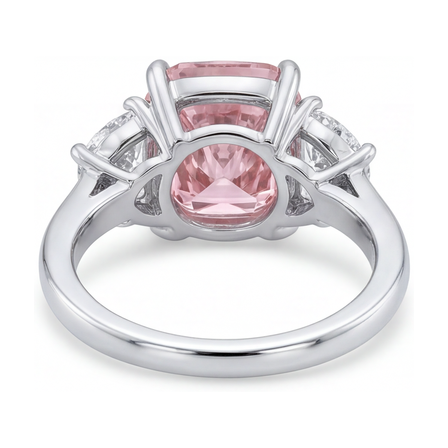 Pink Diamond Ring 5.2 Carat Cushion