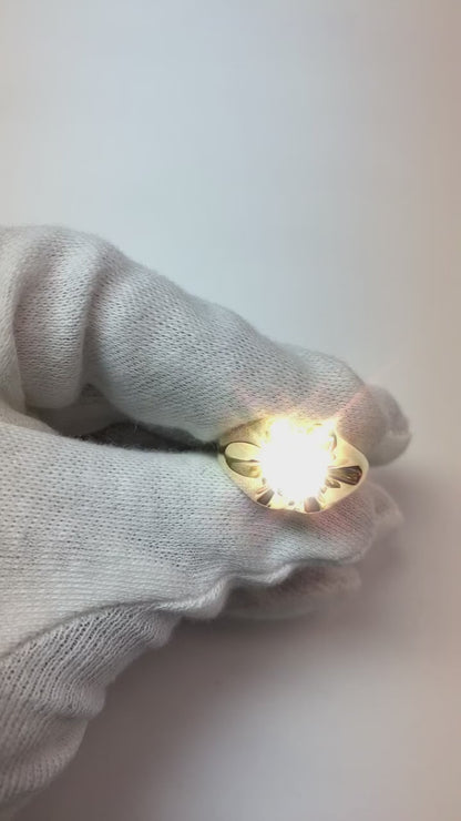 3 Carat Big Diamond Solitaire Men Ring White Gold