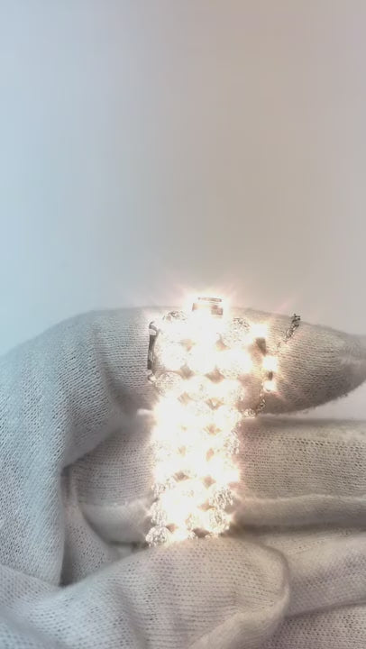 Stacked Natural Earth Mined Diamond Bracelet