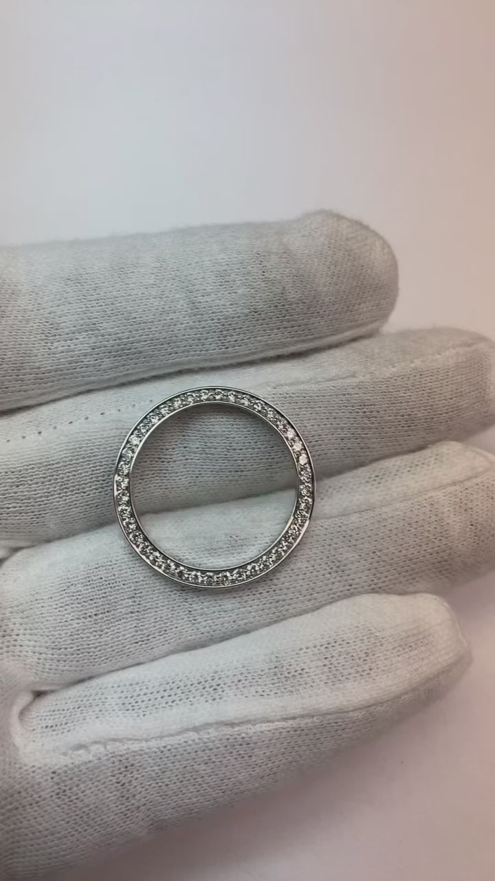 1 Carat 26 Mm Custom Diamond Bezel To Fit Rolex Date-just & All Watch Models