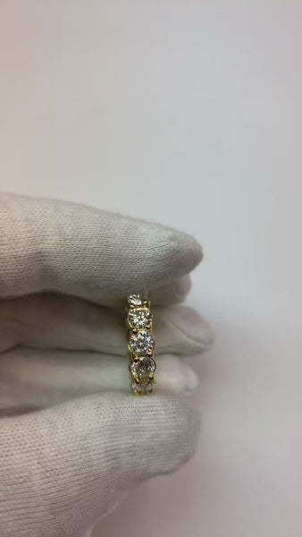 7.50 Carats Brilliant Cut Diamond Women Wedding Band