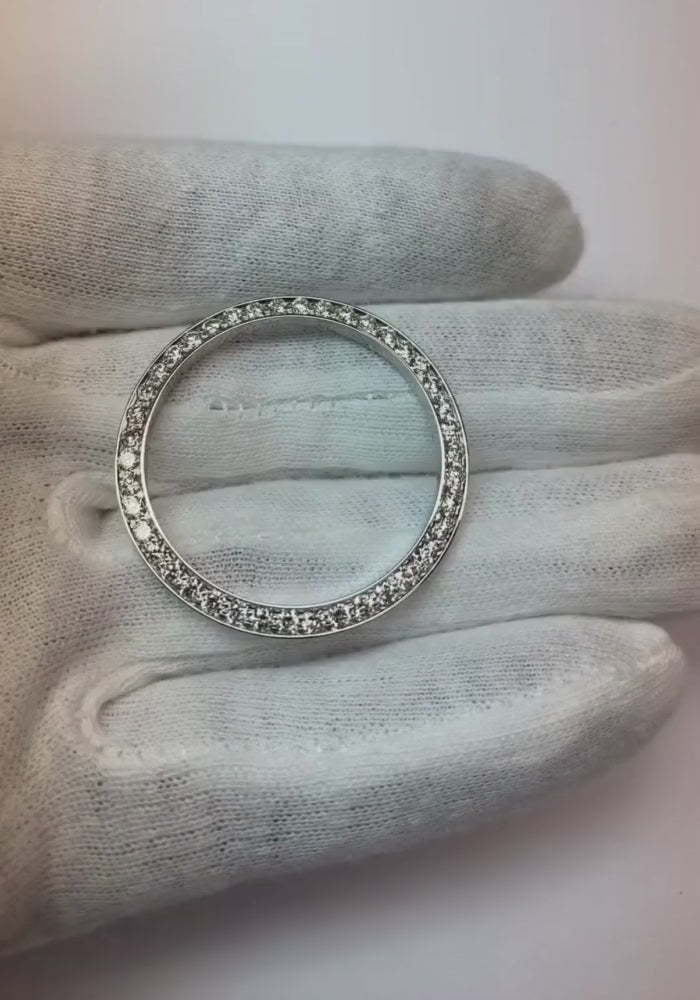 2 Carats Bezel To Fit Rolex Chopard Tudor Datejust & All Watch Models Mens Custom Diamond