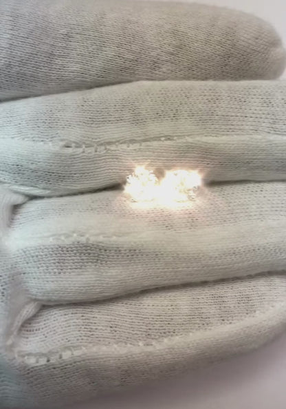 Natural Earth Mined Diamond Studs 2 Carats White Gold