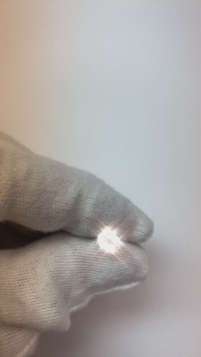 0.75 Carats Round Single Natural Earth Mined Diamond Stud Men's Earring 14K White Gold New