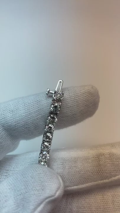 13 Carat Natural Earth Mined Diamond Tennis Bracelet