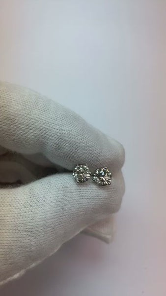 2 Carats Prong Set Round Solitaire Diamond Women Stud Earring