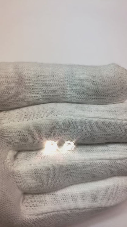 1.20 Ct F Vs1 Brilliant Cut Natural Earth Mined Diamonds Women Studs Earring White Gold