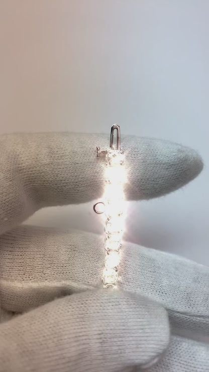 10.66 Ct Round Natural Earth Mined Diamond Tennis Bracelet 41 Stones WG 14K