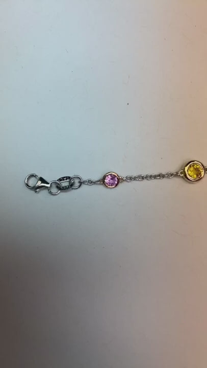 Pink & Yellow Sapphire Natural Earth Mined Diamond Bracelet 2.95 Carats Women Jewelry