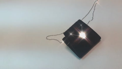 Brilliant Cut Solitaire Natural Earth Mined Diamond Bezel Set Pendant 0.75 Carat WG 14K