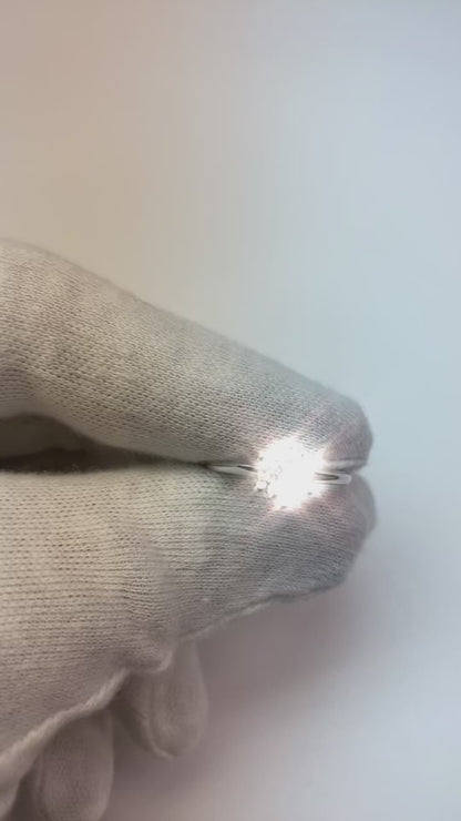 1 Carat Round Solitaire Natural Earth Mined Diamond Ring White Gold Jewelry