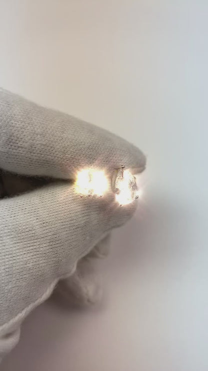 Toi et Moi Pear & Round Natural Earth Mined Diamond Engagement Ring 4 Carat Two Tone Gold 14K Jewelry