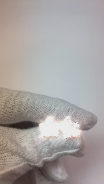 Natural Earth Mined Diamond Stud Earrings 3.50 Carats Flower Shape White Gold 14K