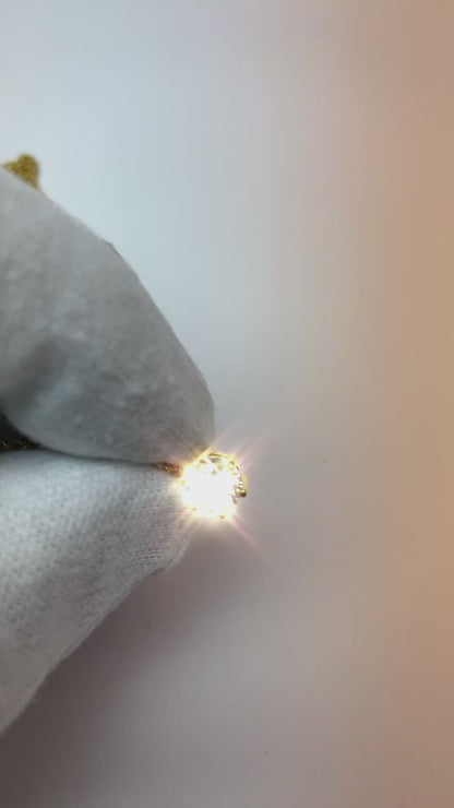 Round Cut Natural Earth Mined Diamond Necklace Pendant Fine Gold Jewelry 1 Carat