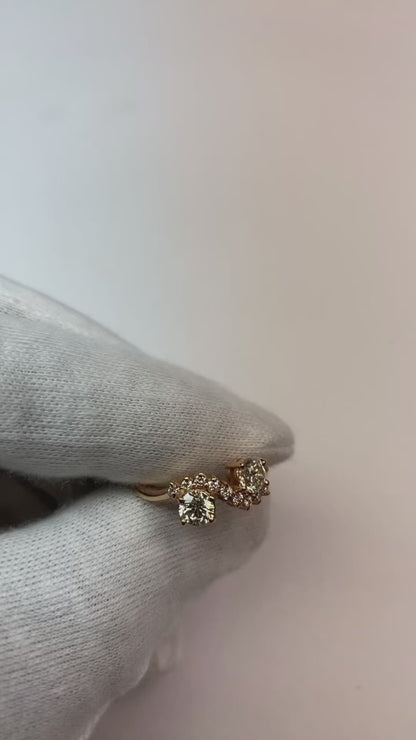 Engagement Round Natural Earth Mined Diamond Ring 1.50 Carats White Gold 14K Jewelry