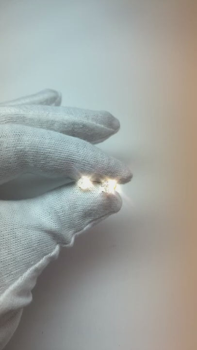 1 Carat Round Natural Earth Mined Diamond Stud Dainty Earrings