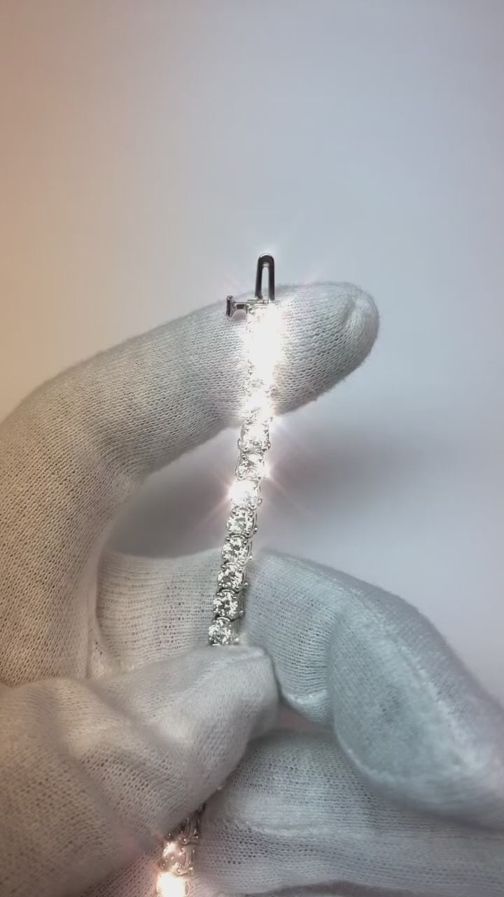 Real Tennis Bracelet Diamonds Sparkling