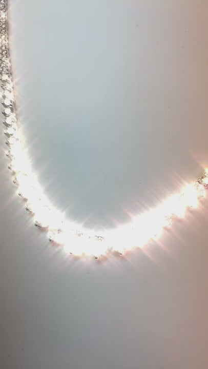 11 Carats Round Natural Diamond Diamonds Tennis Necklace Women Jewelry Gold 14K