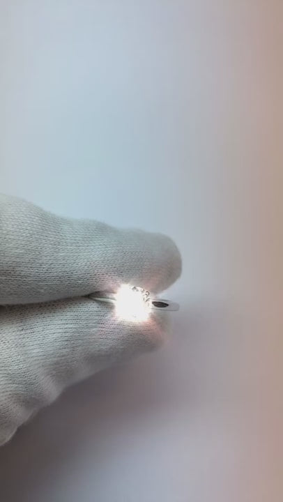 1 Carat Round Natural Earth Mined Diamond Solitaire Engagement Ring White Gold 14K