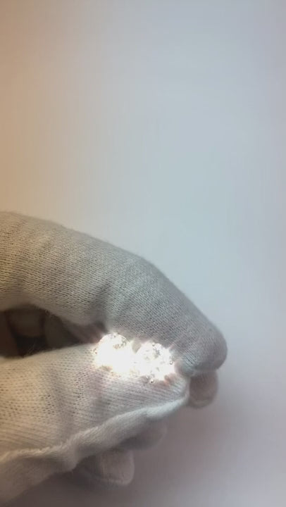 Martini Style Natural Earth Mined Diamond Studs Earrings 4.20 Carats F Vs1