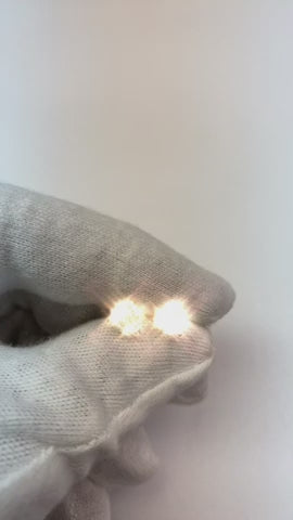 2.10 Carats Prong Setting Solitaire Round Natural Earth Mined Diamond Stud Earring