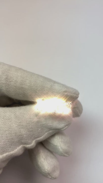 4.01 Carat Natural Earth Mined Diamonds Three Stone Engagement Ring Two Tone Gold New