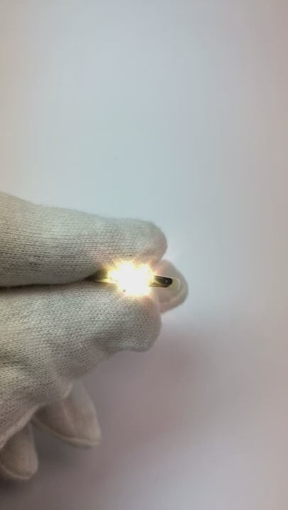 0.75 Carats Natural Earth Mined Diamond Ring Solitaire Engagement Ring Yellow Gold 14K