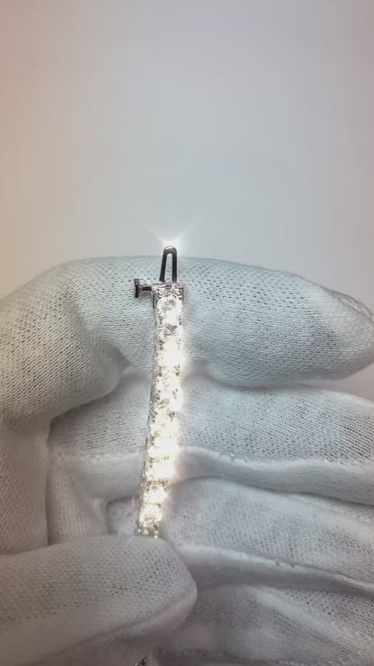 Brilliant 14 Carat Lab Grown Diamond Tennis Bracelet